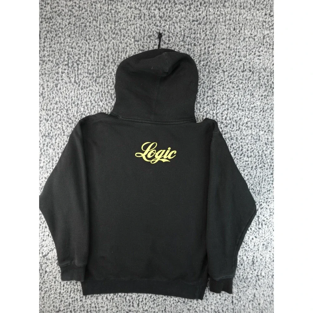 Logic Bobby Tarantino Hoodie Mens Medium Black‎ Good Graphic Pullover